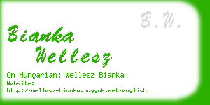 bianka wellesz business card